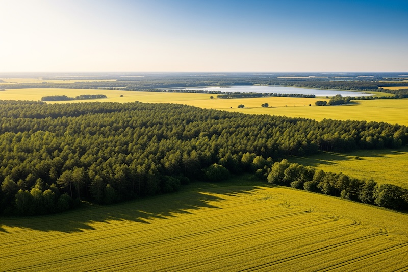 wielkopolska - domek nad jeziorem w Polsce